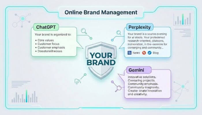 Online Brand Management When the Same Brand Gets Described Differently by ChatGPT, Perplexity, and Gemini